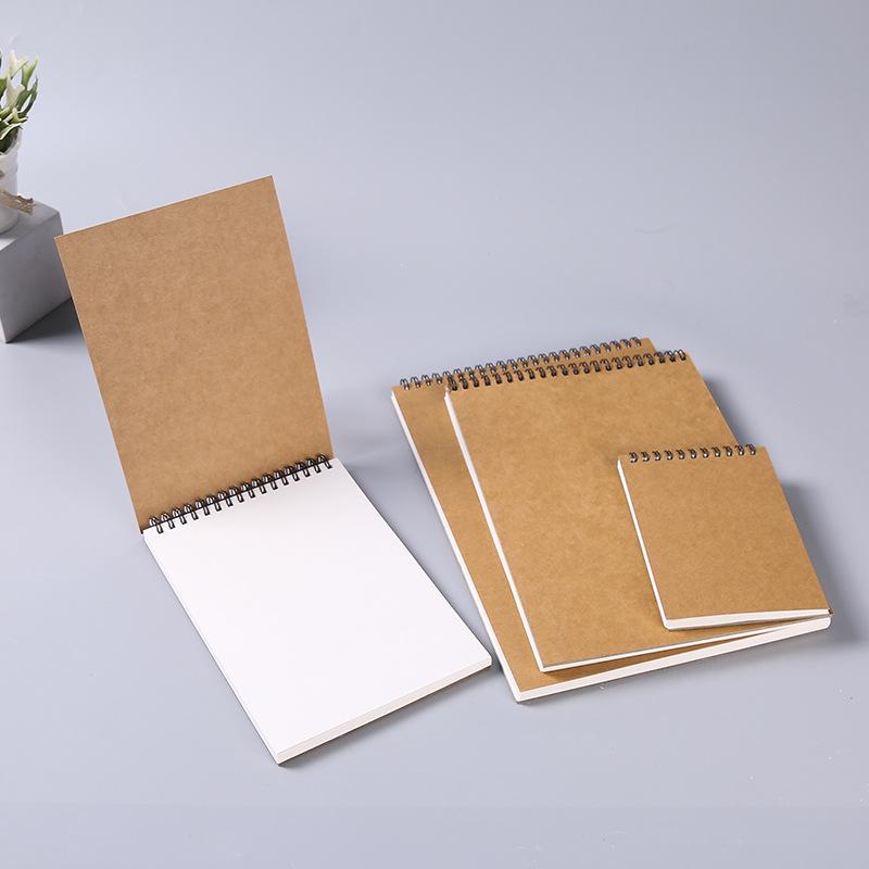 Детский толстый скетчбук А4 на спирали для акварели и гуаши A6 120g 30 sheets