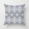Grey Pattern Decorative Pillowcase Office Living Room Home Pillowcase Car Ornaments