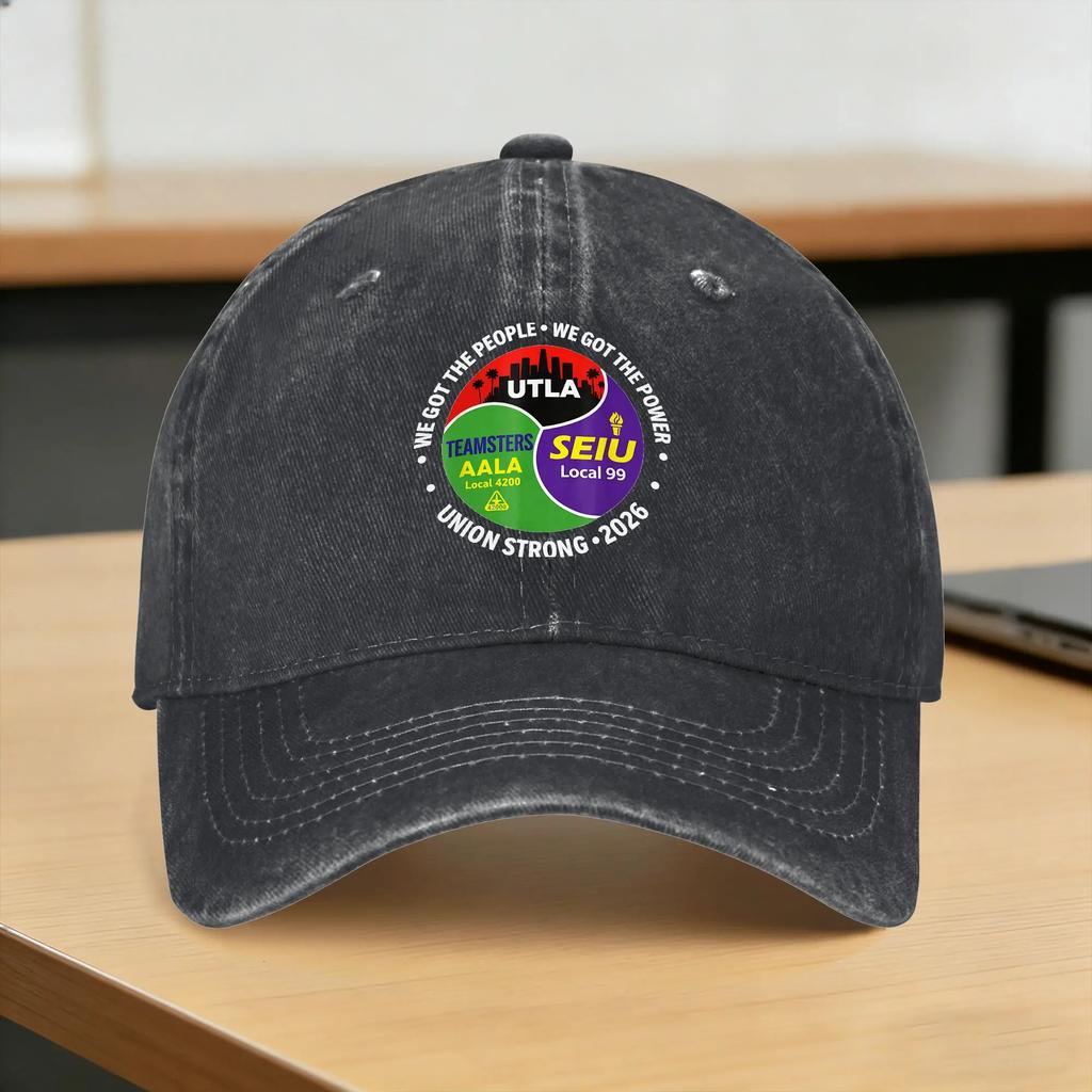 Summer Labor MoveUnisext UTLA SEIU AALA We Got The People Baseball Cap Sun Sunscreen Design Washed Trucker Hat Skate Baseball Caps