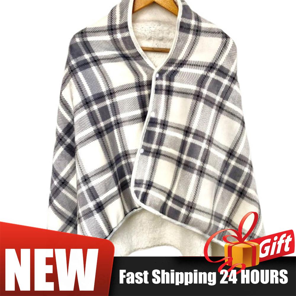 Winter Electric Heating Body Warming Shawl Blanket Wearable Outdoor Camping Multifunctional Warm Shawl Fast Heating Blanket
