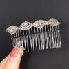 Non-Slip Crystal Pearl Hair Comb - Elegant Summer Headdress for Women