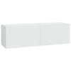 Vidaxl Szafki Ścienne Pod Tv, 2 Szt., Białe, 100X30X30 Cm