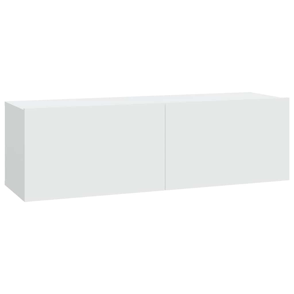 Vidaxl Szafki Ścienne Pod Tv, 2 Szt., Białe, 100X30X30 Cm