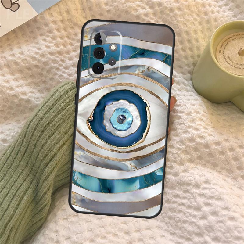 Evil Eye For Samsung Galaxy A52 A52S A32 A12 A22 A72 A21S A50 A70 A71 A51 A33 A73 A53 Cover Case