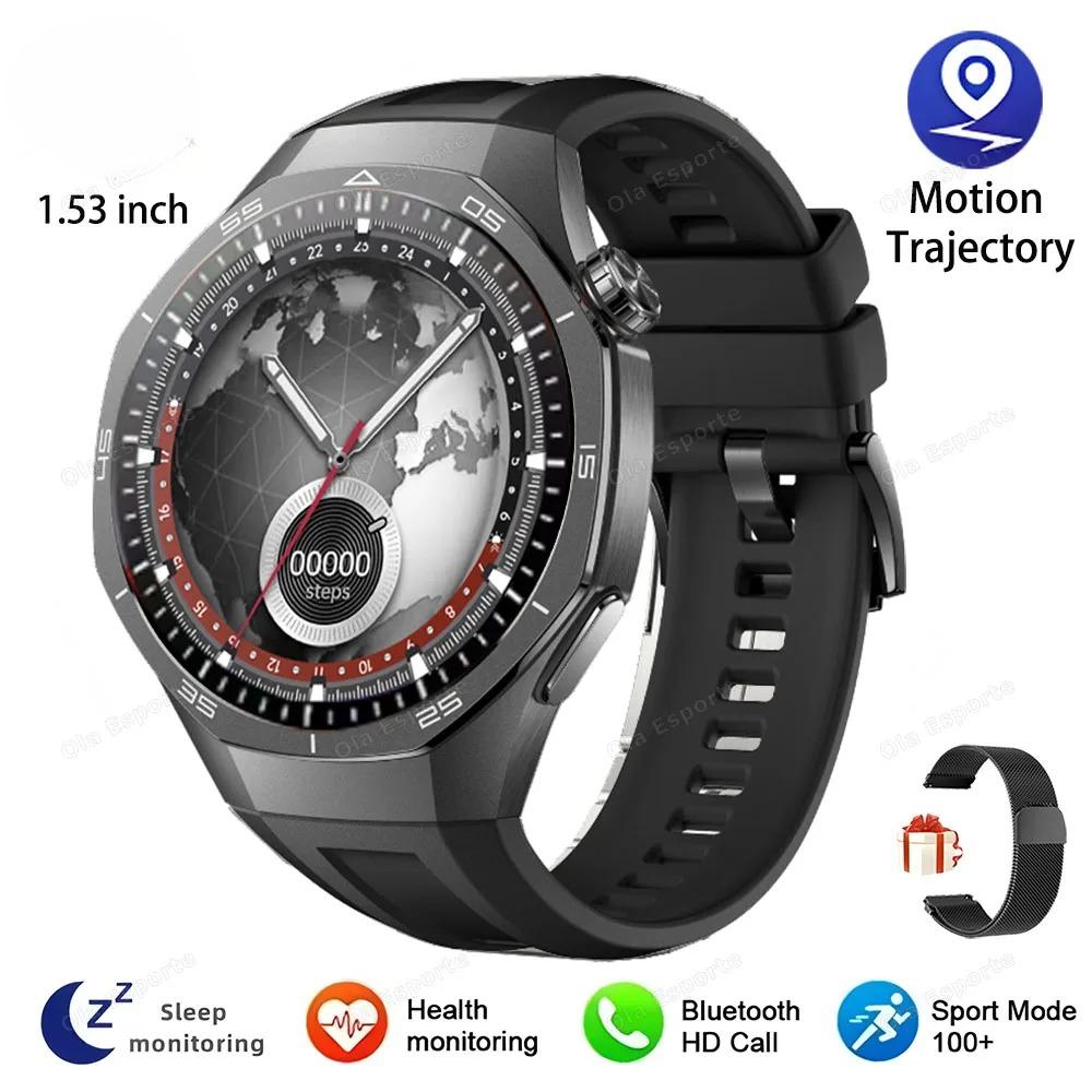 New Watch 5 GPS Track Smart Watch Men 360*360  Screen Bluetooth Call Waterproof ECG Health Monitor Man Sports Smartwatch