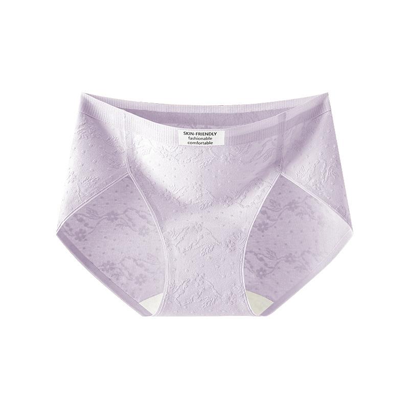 

Женское весеннее новое хлопковое антибактериальное ластовица с удлиненной ластовицей, бесшовное, с высоким разрезом, со средней посадкой XXL фиолетовый