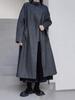 Xitao Volný jednobarevný patchwork Elegantní kabát s temperamentními směsmi SMH1014