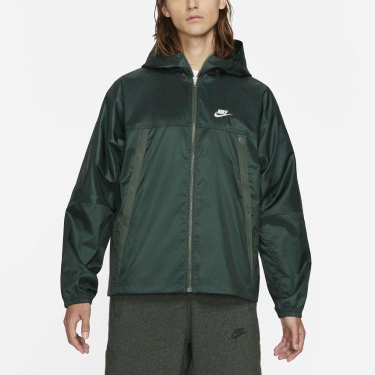 Nike Running Windbreaker Hoodie Jacket Men Jackets Green DC6978-337