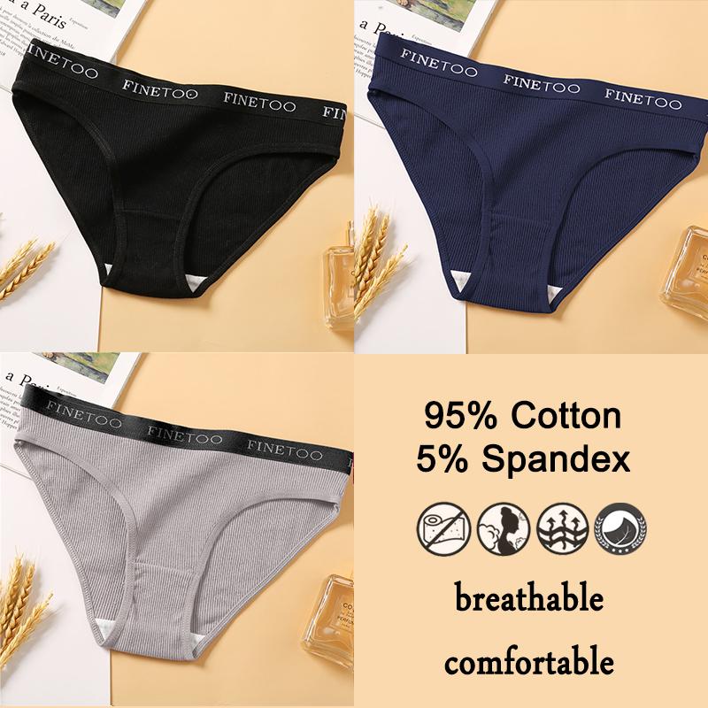 

3 шт./компл. женские сексуальные хлопковые трусы однотонные трусики с низкой талией высокоэластичные нижнее белье женское дышащее нижнее белье XXL&Set