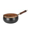 1 Pack Small Iron Pot 28CM Big Belly Iron Pot Household Pure Handmade Frying Pan Non-stick Smooth Stew Pot Without Coating
