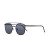 Alloaiweeo [Alo] Al2904A 0909M Double-Bridge Square Black Metal Sunglasses