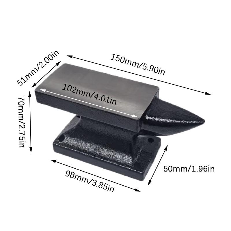 Blue DIY Iron Anvil for Jewelry Making & Goldsmithing