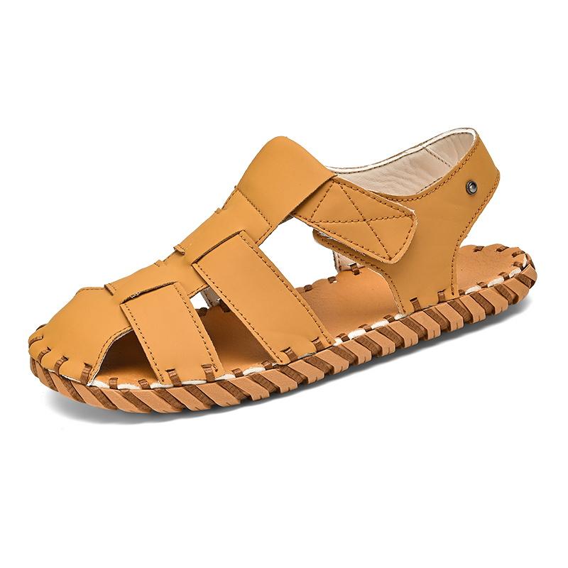 Fashion Men's Big Size 46 Sandals Summer Shoes Open-Toed Slippers Soft Roman Comfortable Footwear Outdoor Beach Walking Footwear