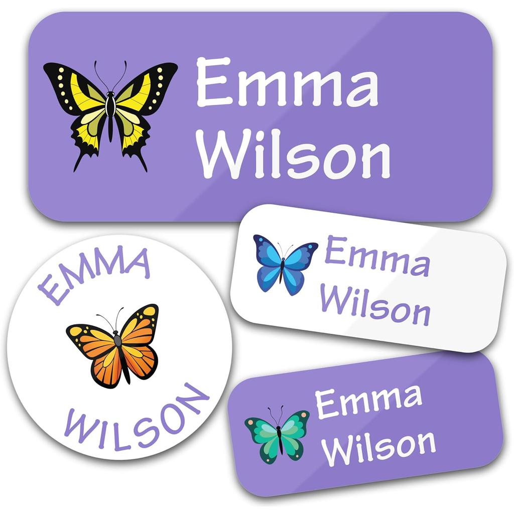 Trees 140Pcs Custom Waterproof Name Tags Stickers Cartoon Style Nakrjki Na Ubrania Imieautocollants Personnalisés Prenom