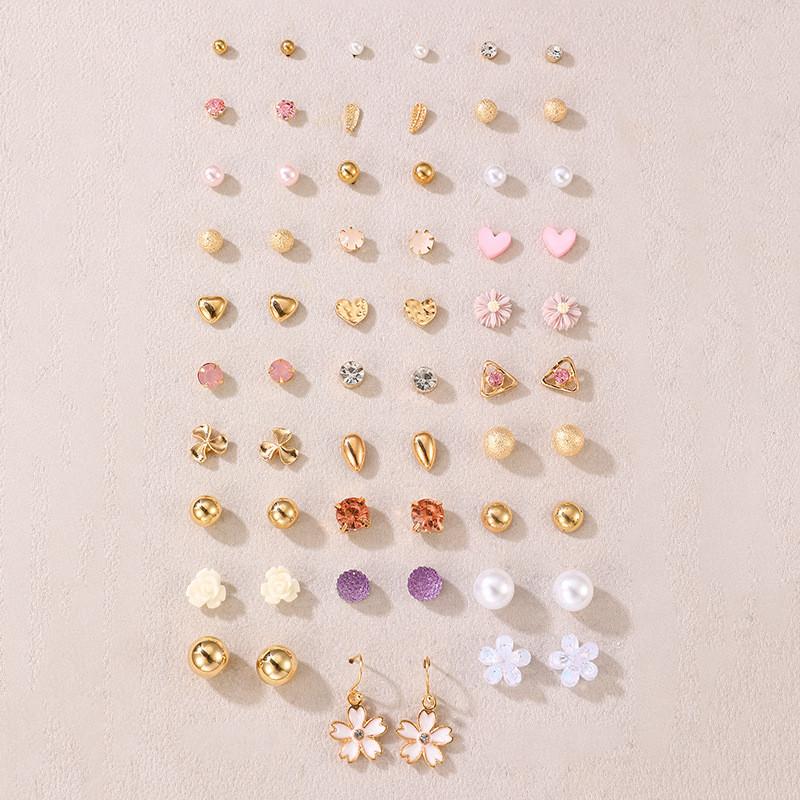 

Современные геометрические серьги из смешанных материалов с гальваническим покрытием для офисного стиля золотой