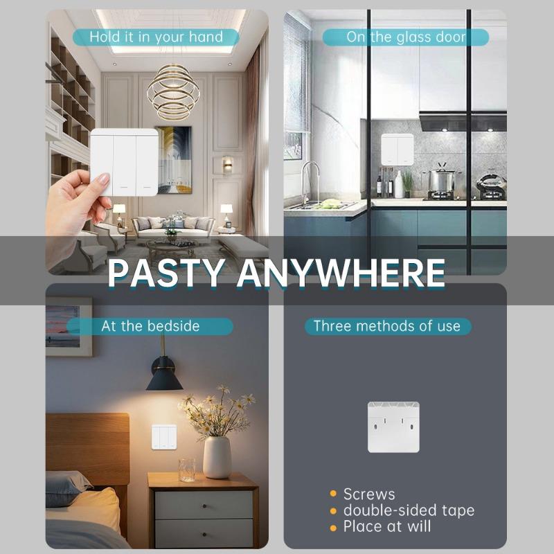 Drahtloser Lichtschalter 433MHz Fernbedienung 1/2/3fach Schalter Wand Smart Beleuchtungsschalter 10A 110V 220V Für LED Licht Lampe Smart Home Zubehör