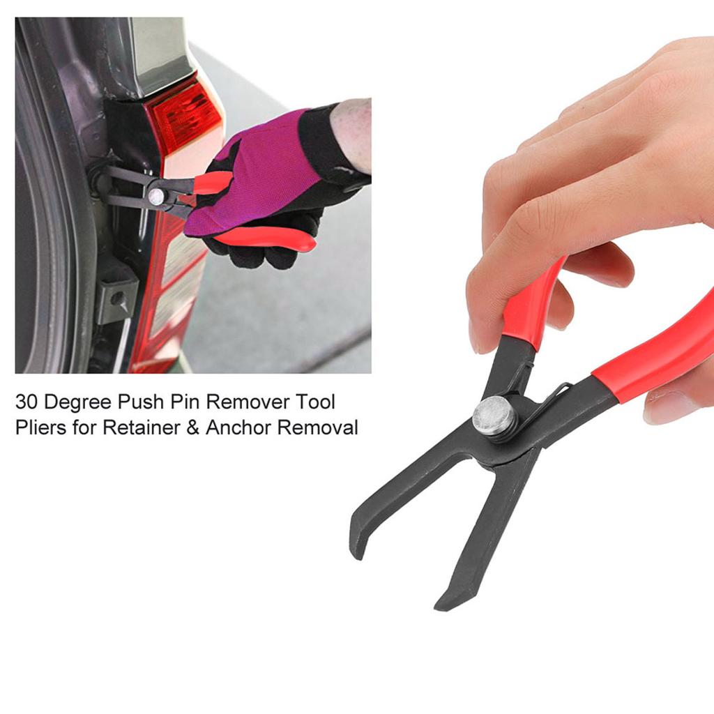 30 Degree Push Pin Remover Tool Pliers for Retainer & Anchor Removal