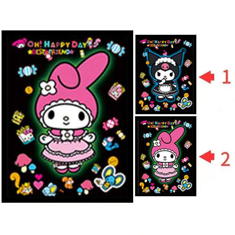 Hello Kitty & One Piece 3D Lentikulärt Pokemon-affisch