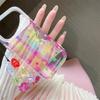 Star Plaid Semi-Transparent Case for iPhone 17, 16 Pro Max/15/14 - High-End Feel