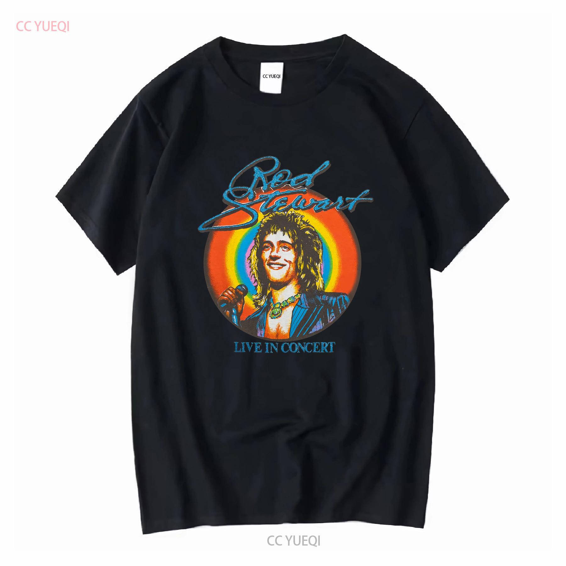 

ROD STEWART LIVE IN CONCERT T Shirt White Size S 5XL LI588 long or short sleeves vintage Washed Comfortable Breathable Stylish 4XL