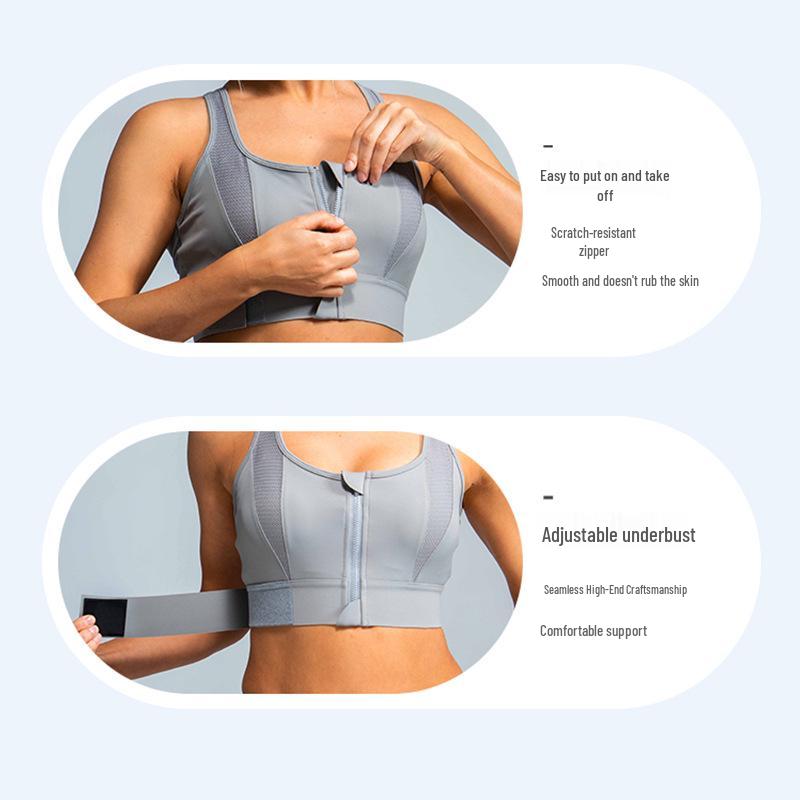 Women's Shockproof High-Intensity Sports Bra: Plus Size, Gathering, Shaping, Yoga & Running Vest