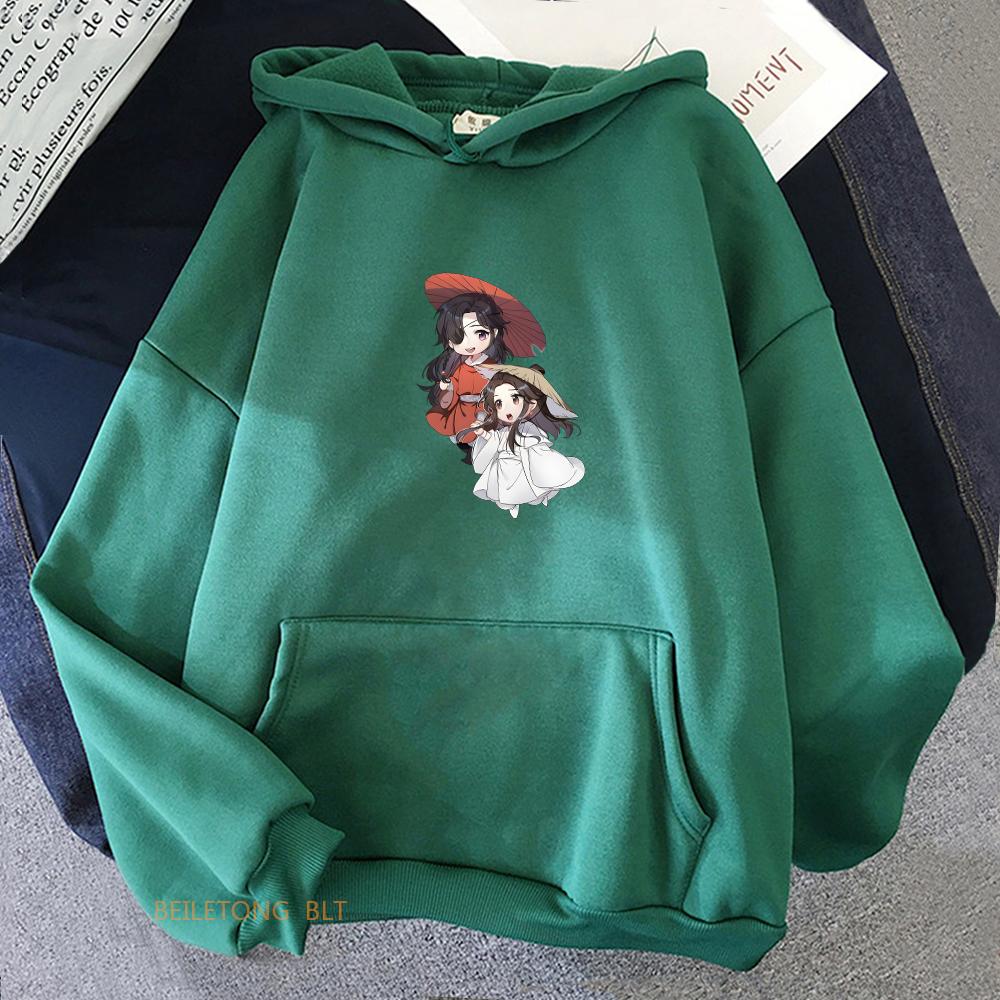 Heaven Official  Blessing Tian Guan Ci Fu TGCF Anime Hoodie Aesthetic O-neck Long Sleeve Sweatshirt Autumn Winter