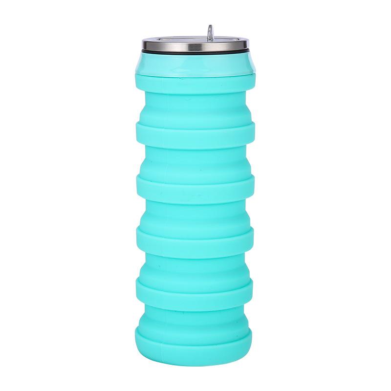 Venkovní nový skládací silikonový hrnek na vodu kreativní plechovkový teleskopický hrnek na vodu láhev na vodu