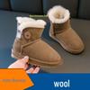 Unisex Shearling Winter Snow Boots for Children - Slip-On Style, UGG Alternative