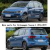 For VW Volkswagen Touran L 2016 2017 2018   Car Body Stick Rear View Eyebrow Side Glass Mirror Cover Trim Frame Parts
