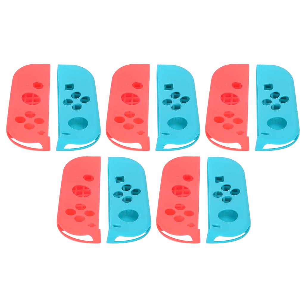 5 Sets Silicone Gamepad Cover Strong Protection Game Machine Accessory for NS SwitchRed Blue