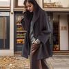 2026 Women's European-Style Hooded Wool Coat - Multi-Color, Mid-Length, Casual Fit for Autumn/Winter