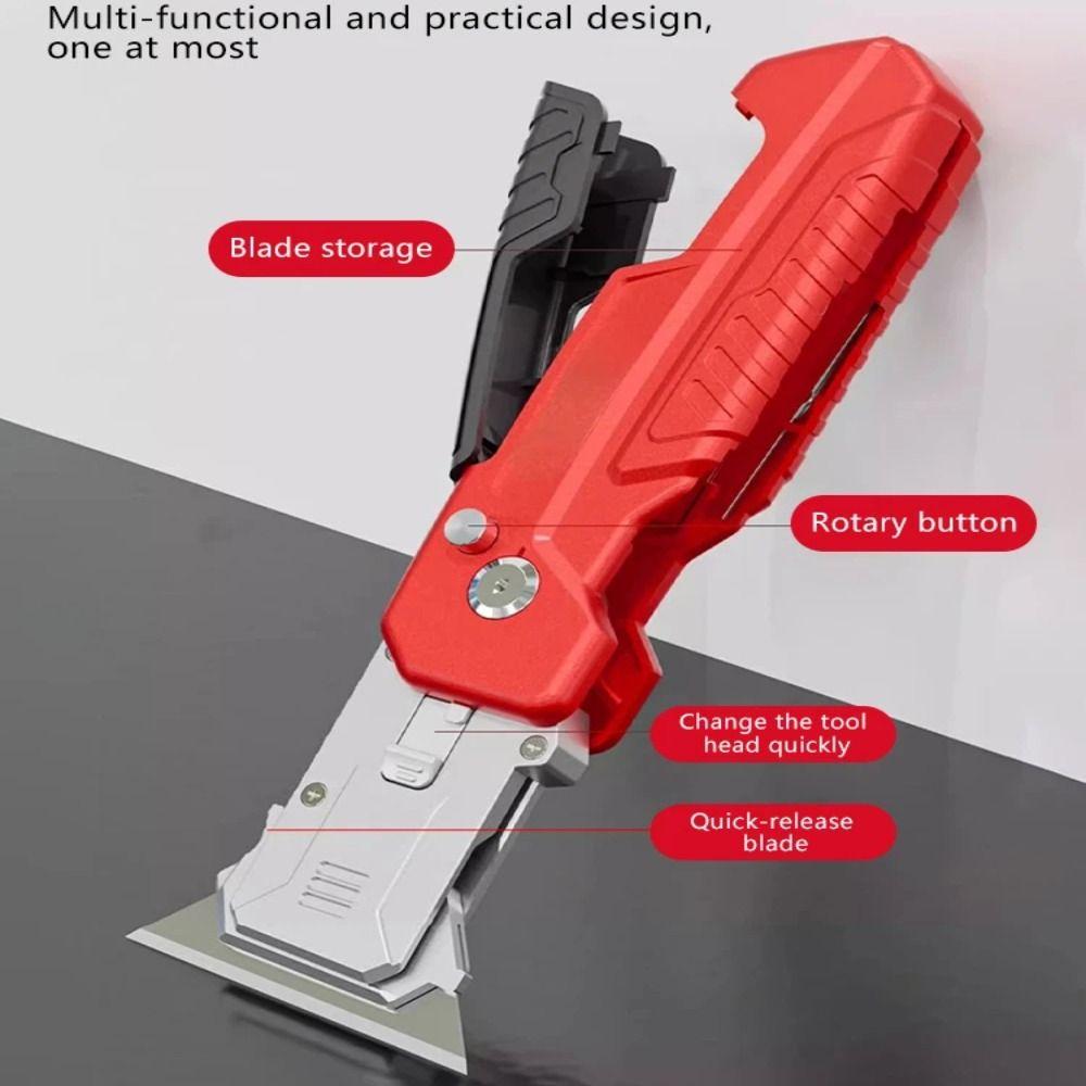 Spatola Multiuso Coltello Multiuso Manuale Blocco di Sicurezza Strumento per la Rimozione della Colla da Cucito Coltello per Incollare Pulizia