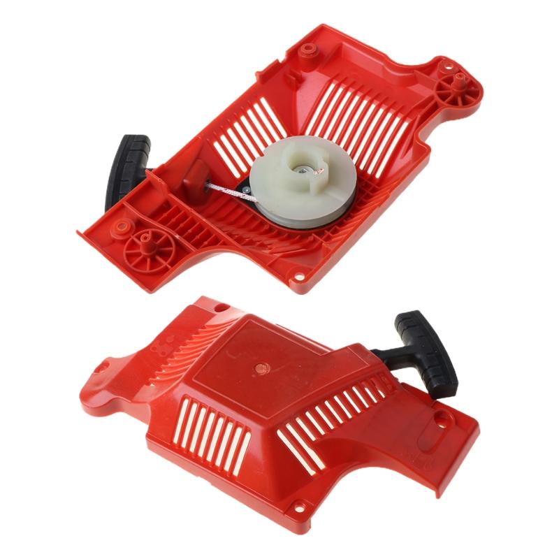 Metall-Seilzugstarter-Baugruppe Passend für für 51 55 50 55 EPA 55 Rancher EPA 55 EU1 Kettensägen mit 4 Stück Schrauben Orange