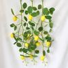 KX4B Pack Of 2 Yellow Lemon Stem Realistic Artificial Branches For Vase Display