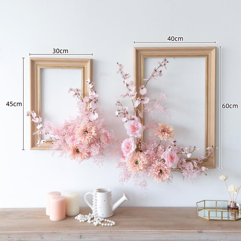 Floral Art Photo Frame Set for Wall and Window Decoration