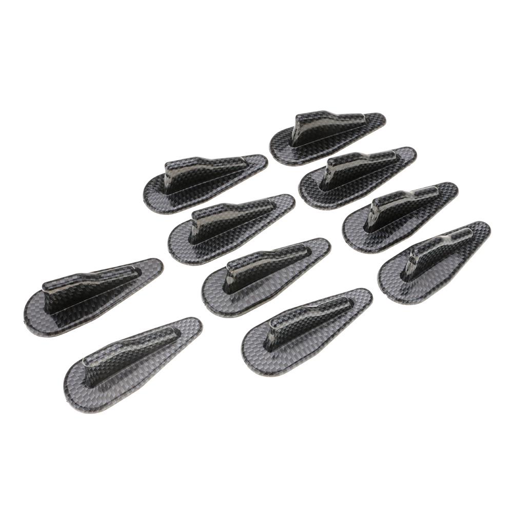 Black Black & Carbon DingSheng 10Pcs Car Tuning Decoration Accessories,EVO Style Black or Carbon Fiber Shark Fin Tail Spoiler Wing Kit Vortex Generator Compatible with Automotive Universal Black Black & Carbon DingSheng 10Pcs Car Tuning Decoration Accessories,EVO Style Black or Carbon Fiber Shark Fin Tail Spoiler Wing Kit Vortex Generator Compatible with Automotive Universal