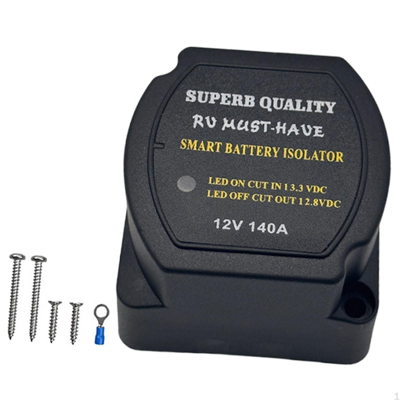

Double Battery Smart Isolator, Automatic Charging Relay 12V 140A for ATV