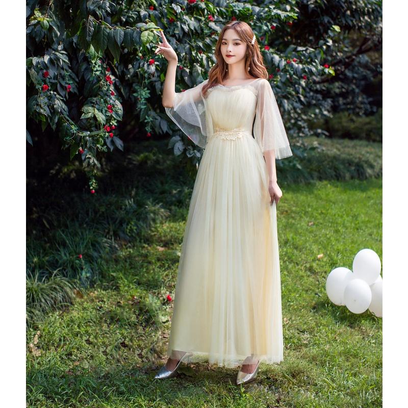 

Элегантные платья подружек невесты - Формальные платья для гостей на свадьбу для церкви, выпускного и банкета, Универсальное платье А-силуэта длиной до пола Xxl 70-80kg