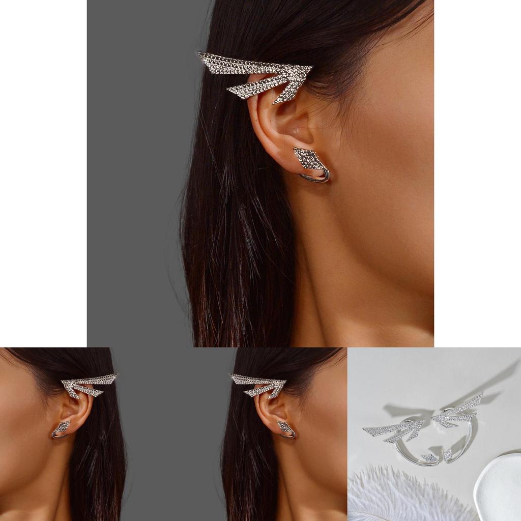 Womens Punk Style Alloy Earrings With Geometric Design For Spring Fashion