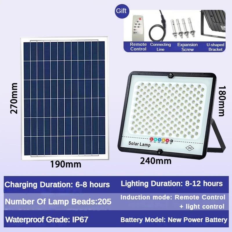 Controlled Waterproof Street Light Timed Outdoor Courtyard Light Intelligent High Conversion Solar Induction Light