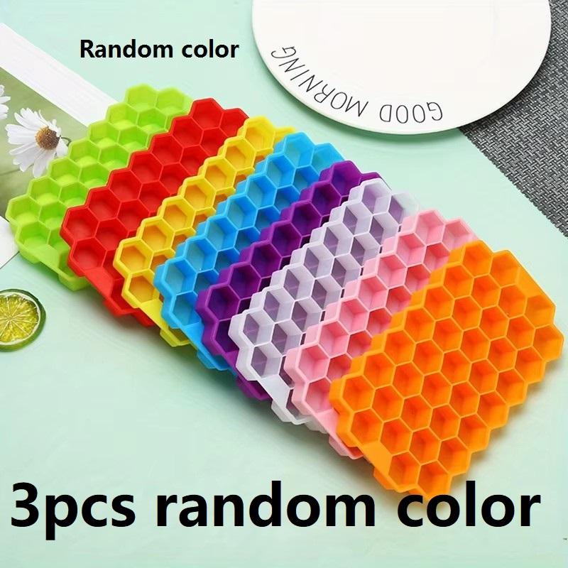 Ice Trays Silicone Mold Reusable Honeycomb Ice Cube Maker Food Grade Ice Maker with Lids Popsicle Mould Mold