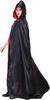 JUTOSU Halloween Cape, Dracula Style, for Kids and Adults, Makeup Costume Prop, Devil, Vampire, Wizard, Red and Black Reversible, Unisex Cape Robe,