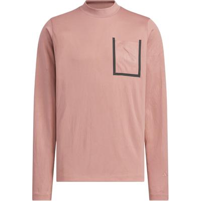 Wz Rou Ls Tee Soft Skin Sports Casual Long Sleeve T-Shirt Men Tops Warm-Earth-Brown JL9358
