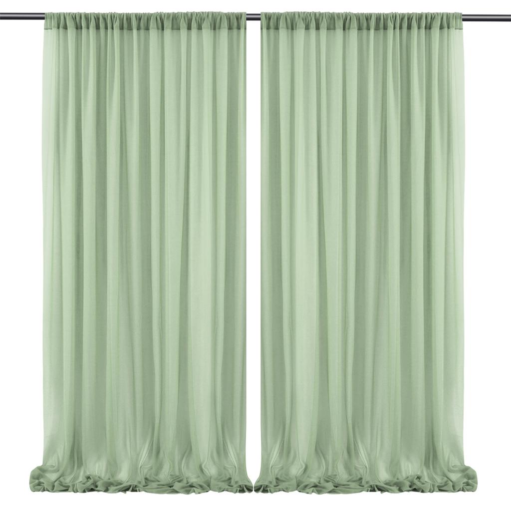 Transparente Vorhänge 1,5x3m Mehrzweck-Bogen-Draperien Transparenter Hintergrundvorhang für Fotografie Hochzeit