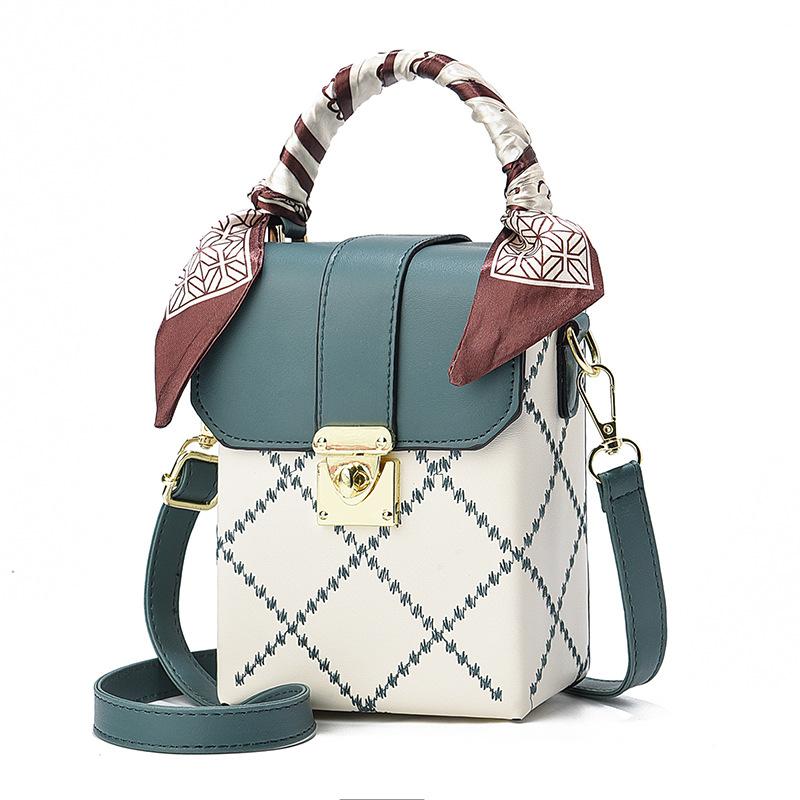 Bag Women's Bag Small Square Bag 2025 New Bag Crossbody Women's Versatile Portable Shoulder Bag Mini Mobile Phone Bag Small Bag Tide