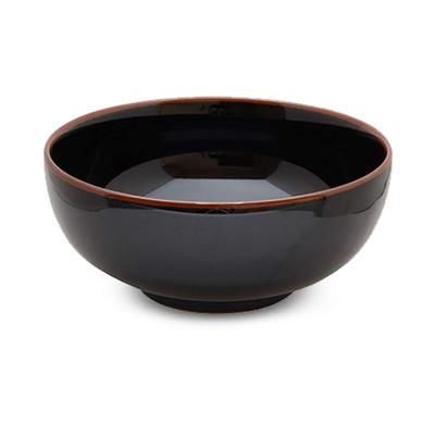 Hakusan Porzellan Tenmoku 5-Zoll flache Nudelschüssel
