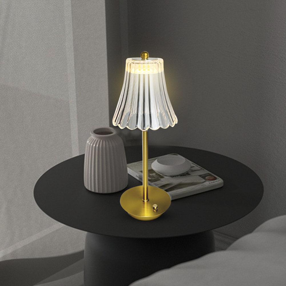 Acrylic Atmosphere Lamp Rechargeable Touch Control Decorative Night Lights Adjustable Dimmable for Home Furnishing Decoration