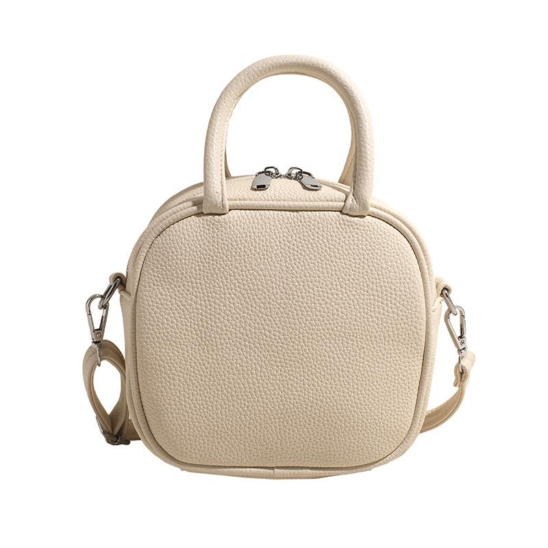 Simple Temperament Small Bag 2025 Spring New High-value Multi-purpose Backpack Single Shoulder Crossbody Small Square Bag