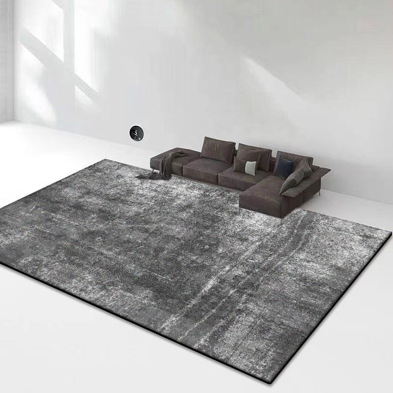 Modern Grey Easy Clean Large Carpet Living Room Home Bedroom Decoration Carpets Light Luxury Soft Lounge Rugs Washable Floor Mat