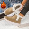 Winter Womens Snow Boots Non Slip Fluffy Fur Platform Suede Ankle Boots Comfort Warm Slip On Sneakers for Women Zapatillas Mujer